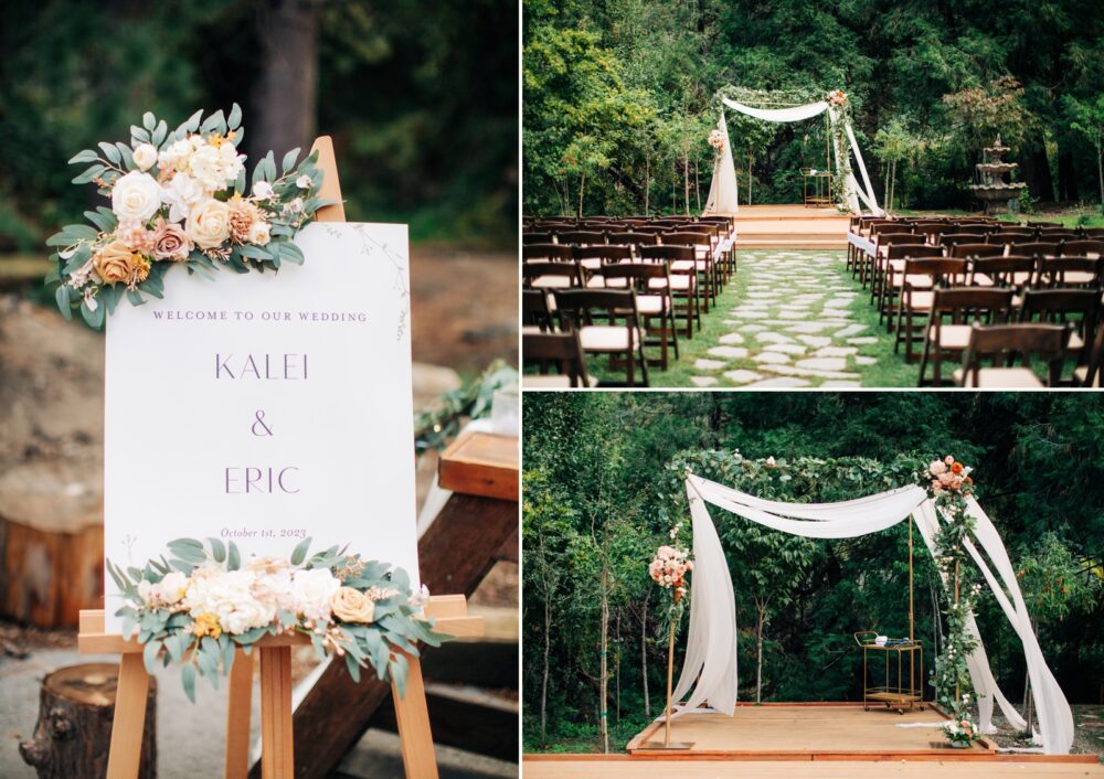 Ceremony site at Miller's Landing