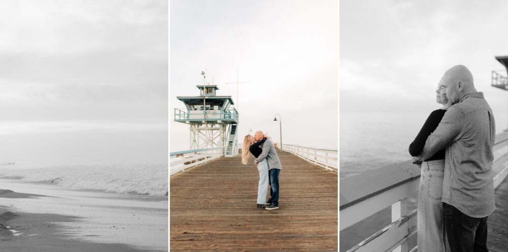 San Clemente pier sunrise engagement