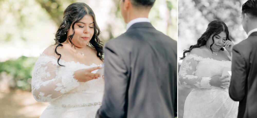 private vows at homestead wedding