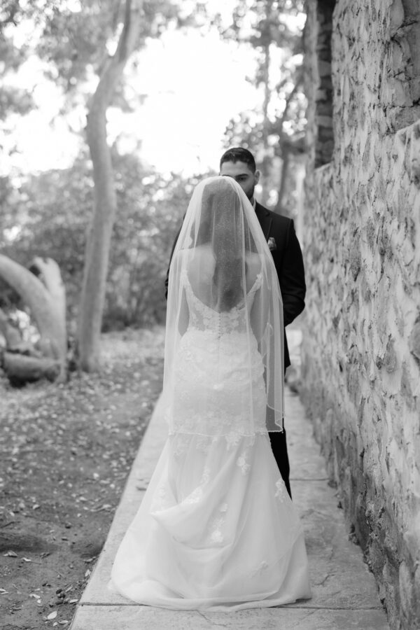First look Hidden Oaks Rancho Cucamonga Wedding