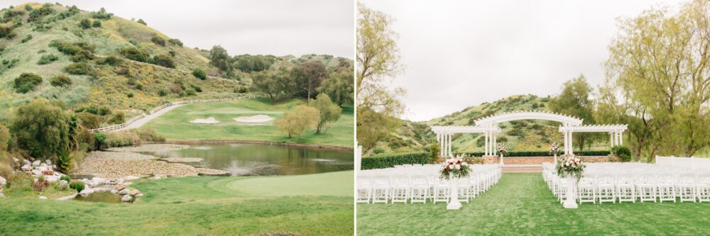 Black and gold spring wedding