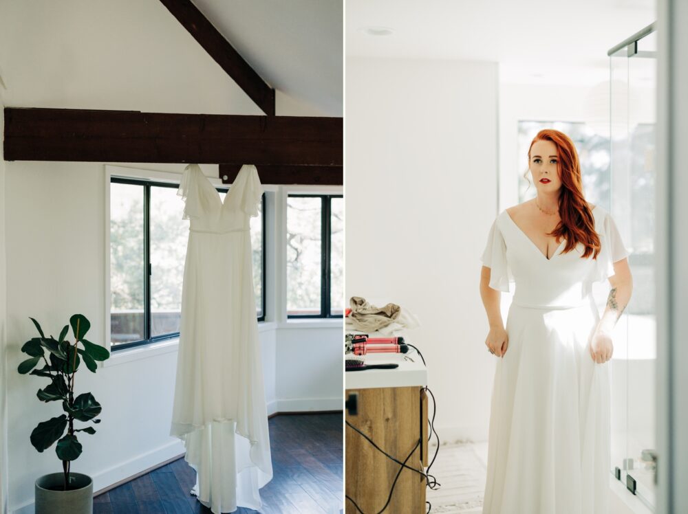 Bride getting ready