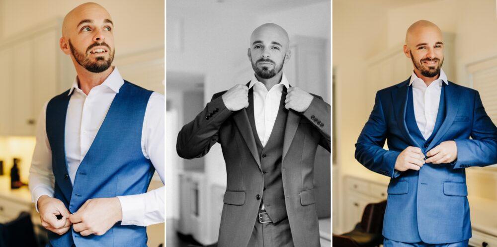 Groom getting ready 
