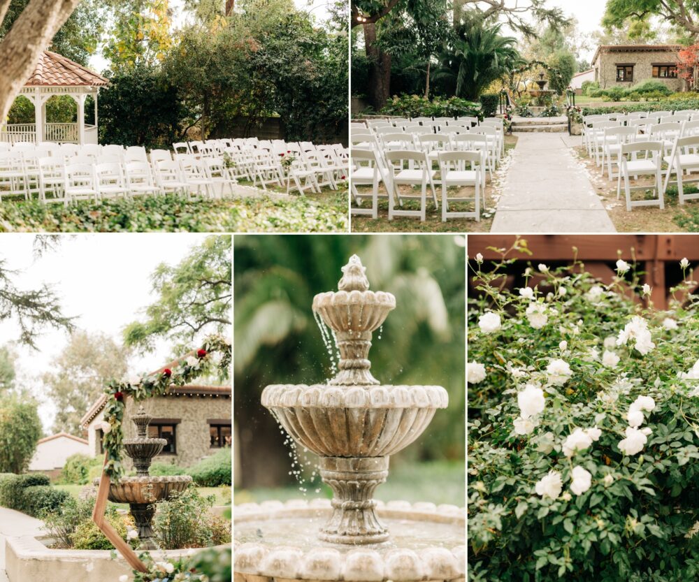 Ceremony space at Hidden Oaks