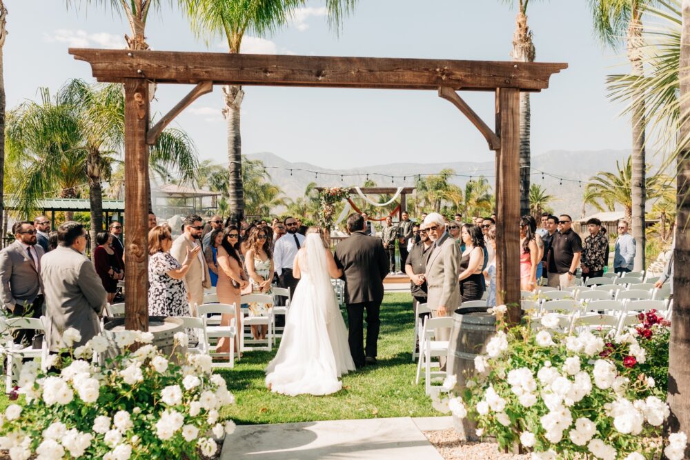 The Pond at Casey Orchard Redlands Spring Wedding