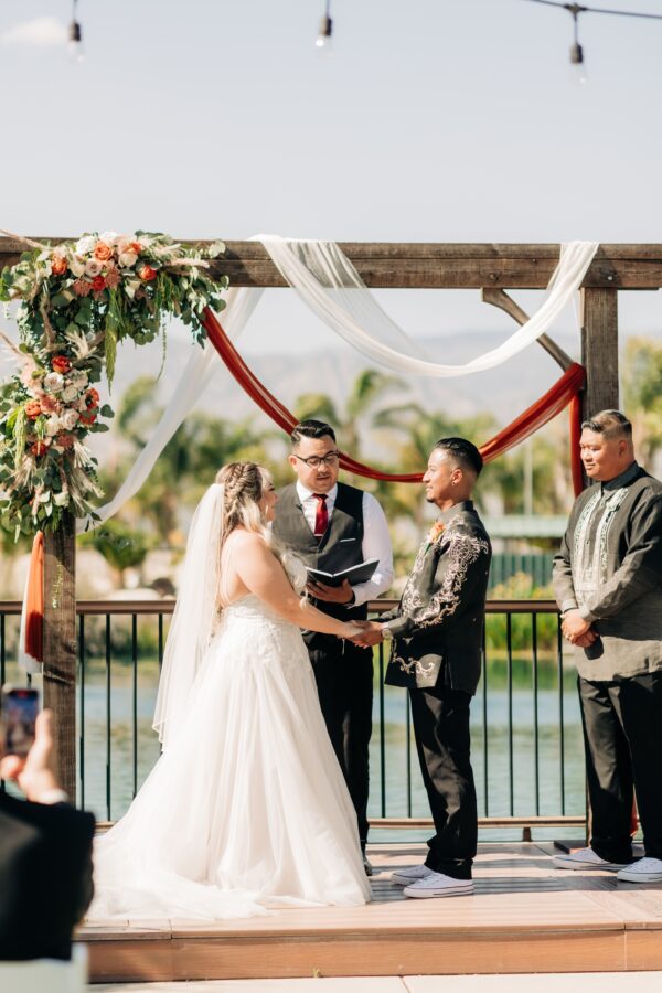 The Pond at Casey Orchard Redlands Spring Wedding