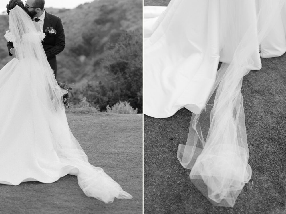 Black and gold spring wedding