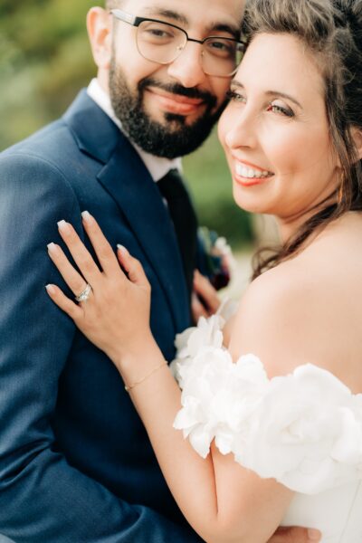 Black and gold spring wedding