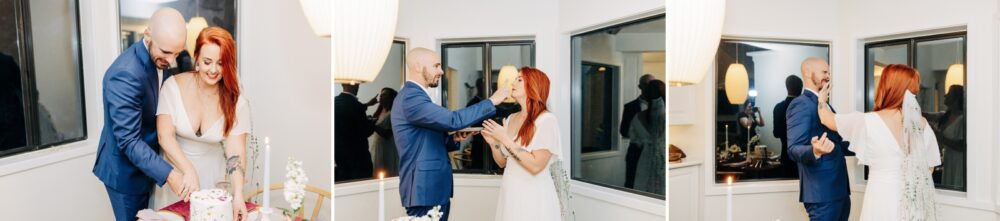 cake at Idyllwild elopement