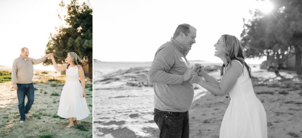 Long Beach winter engagement