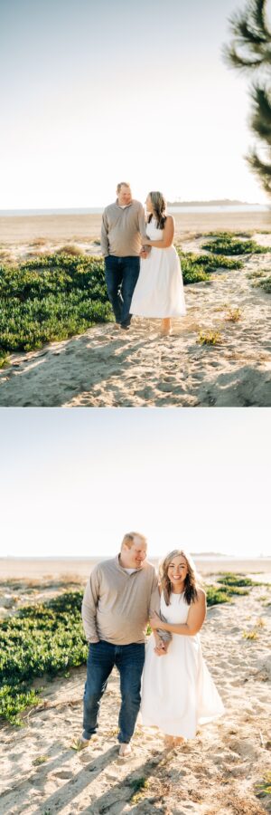 Long Beach winter engagement