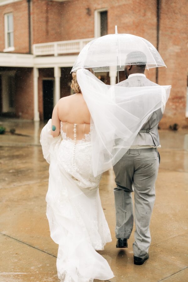 rainy spring wedding in redlands