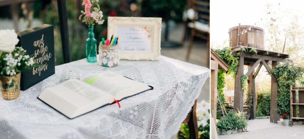 Reception Details at The Homestead 