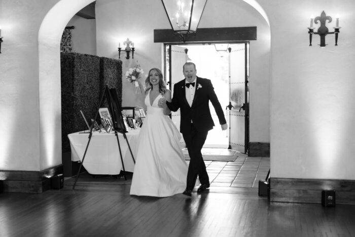 Grand Entrance into wedding