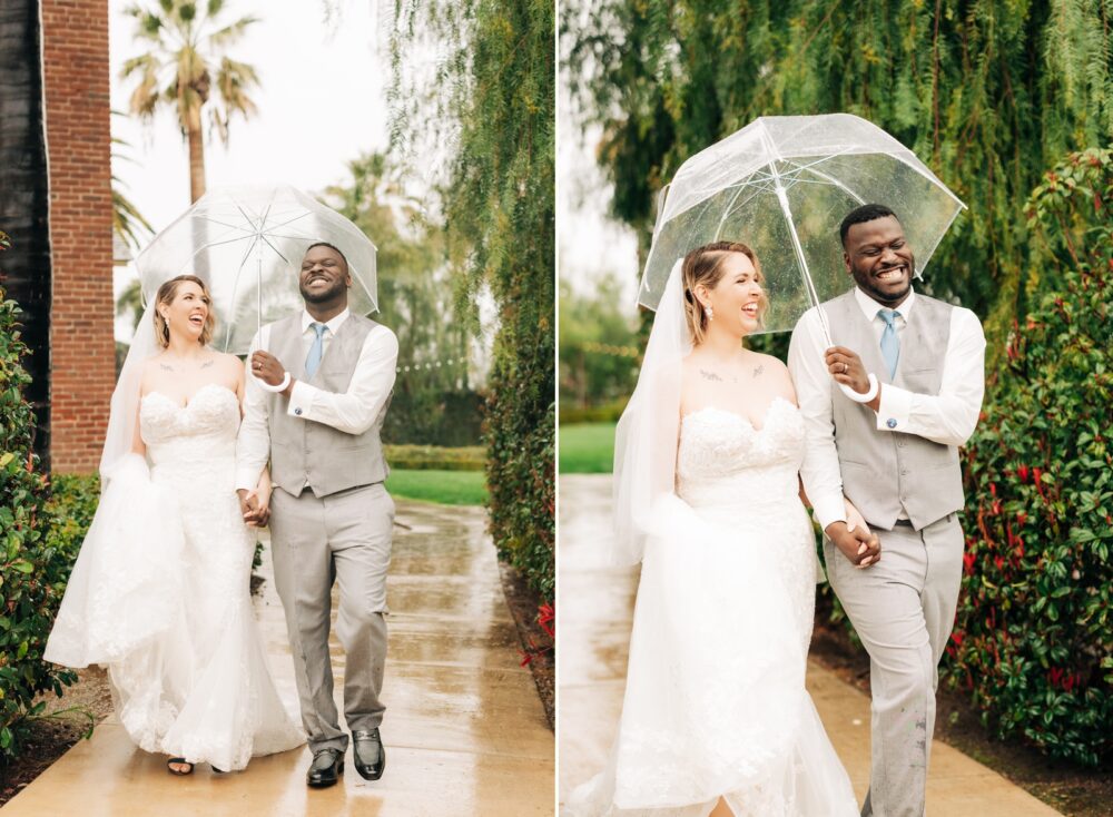 rainy redlands wedding