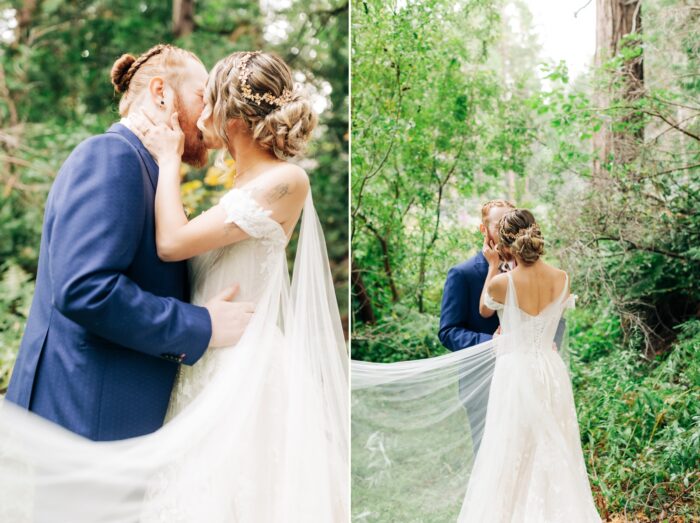 Fall wedding in lake arrowhead