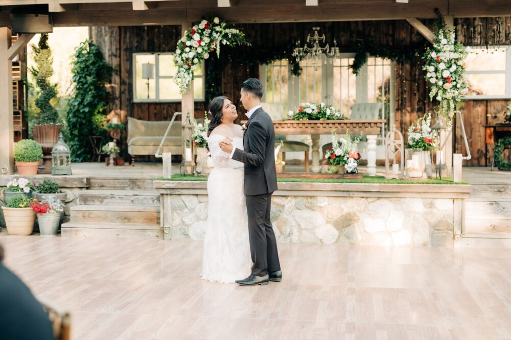 First dance at the homestead in oak glen