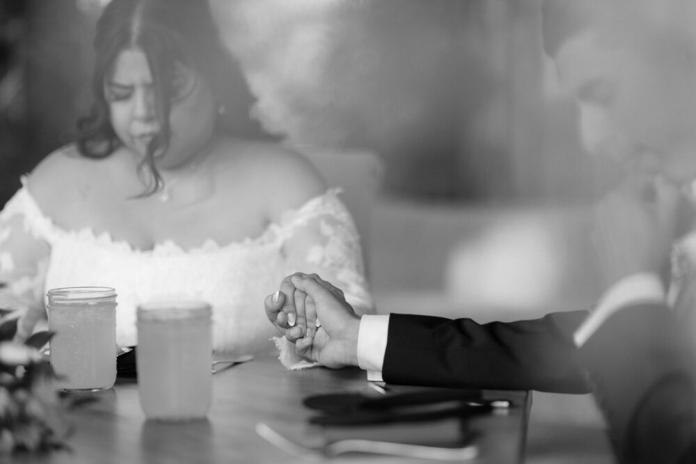 Prayer at oak glen wedding