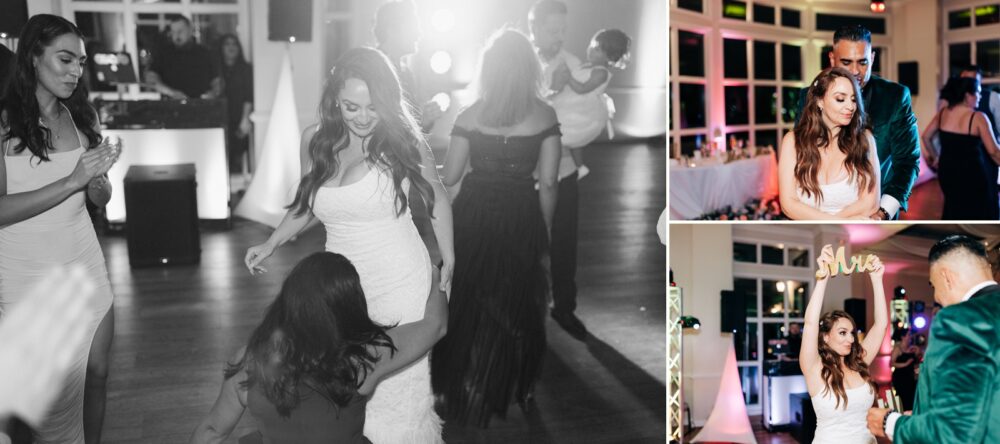 wedding reception dancing