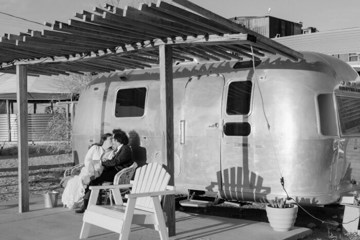 Hicksville trailer palace Joshua tree wedding