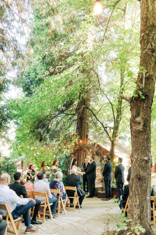 Willow woods wedding ceremony