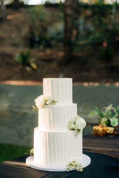 cake at Stone Brewing bistro and garden wedding