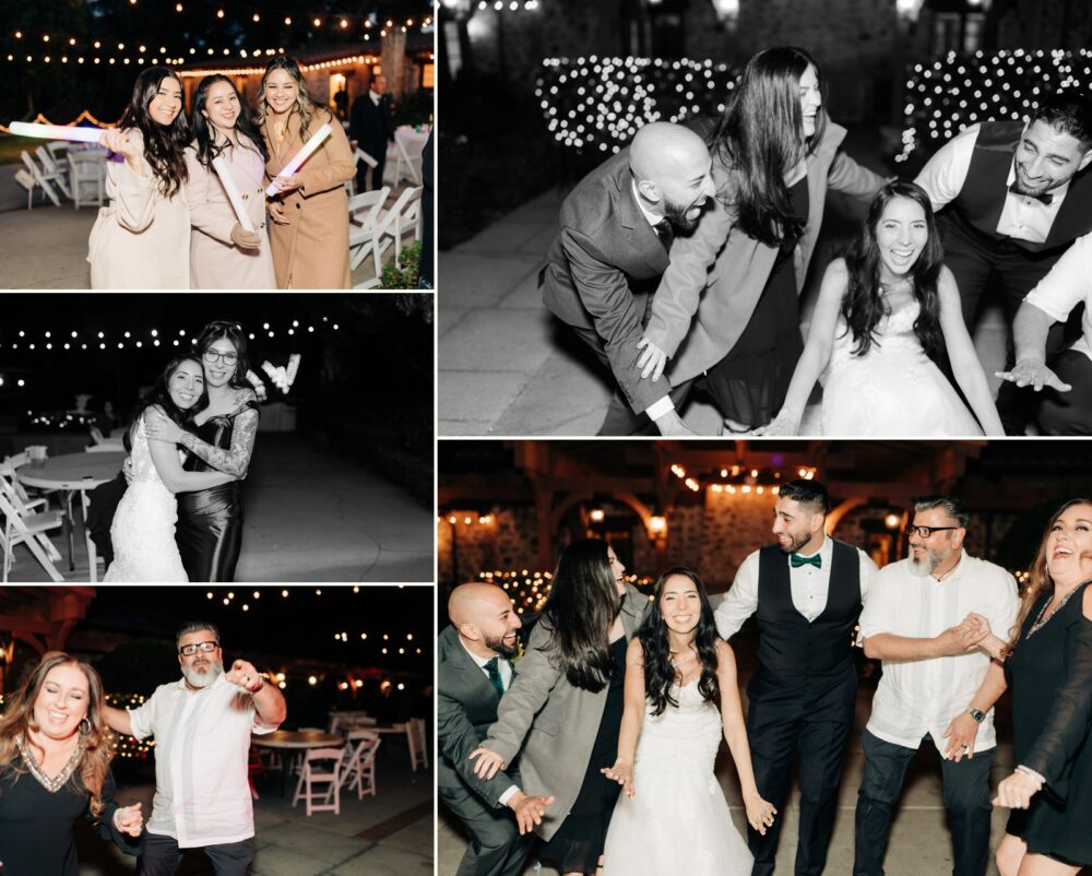Guests dancing at reception