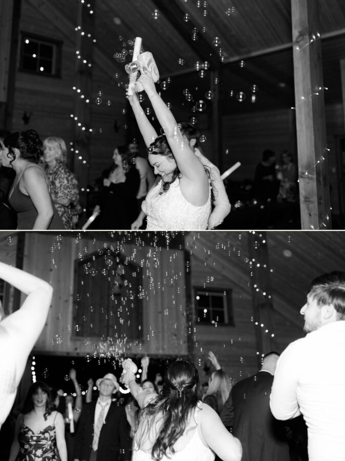 Bubbles on dance floor at Miller's Landing