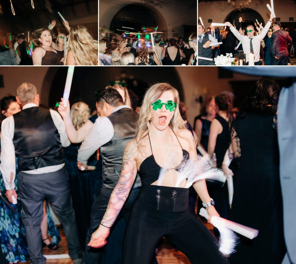 Dancing at south hills country club wedding